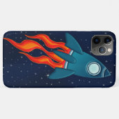 かわいい宇宙ロケットと宇宙のデザイン Case-Mate iPhoneケース (裏面(横))