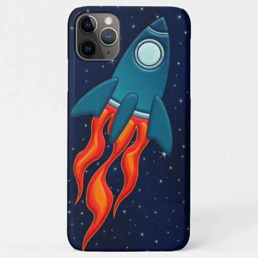 かわいい宇宙ロケットと宇宙のデザイン Case-Mate iPhoneケース (裏面)