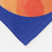 かわいい宇宙ロケットと宇宙飛行士パーソナライズされた フリースブランケット (角)