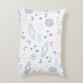 かわいい宇宙ロケットの柄 |アクセントピロー アクセントクッション (裏面(縦))