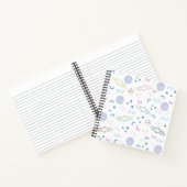 かわいい宇宙ロケットの柄 |ノートブック ノートブック (内部)