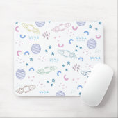 かわいい宇宙ロケット弾のパターン |マウスパッド マウスパッド (マウス)