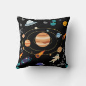 かわいい宇宙冒険のスローピロー クッション (裏面)