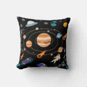 かわいい宇宙冒険のスローピロー クッション (正面)