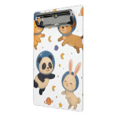 かわいい宇宙動物のクリップボード – かわいい宇宙飛行士 ミニクリップボード (アングル2)