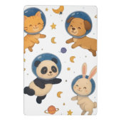かわいい宇宙動物のクリップボード – かわいい宇宙飛行士 ミニクリップボード (裏面)
