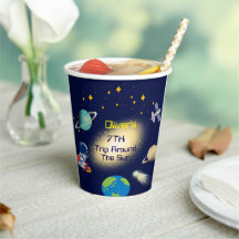 かわいい宇宙宇宙飛行士バースデーパーティー