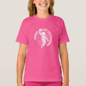 かわいい宇宙宇宙飛行士遊のバスケットボール Tシャツ (正面)