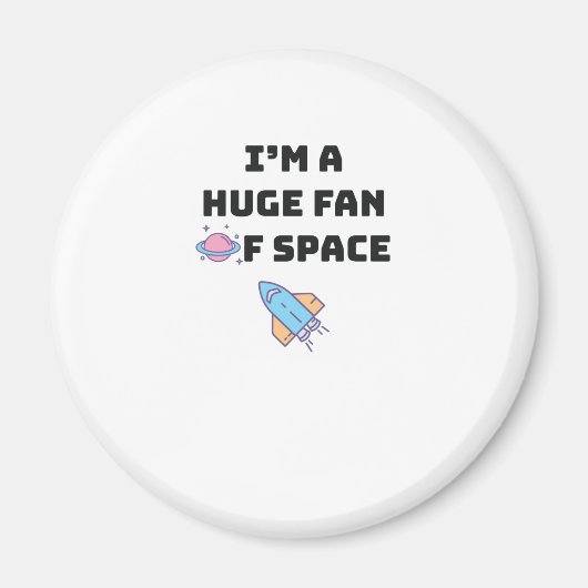 かわいい宇宙恋人キッズティーンラブ宇宙ギフト マグネット (正面)