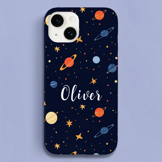 かわいい宇宙惑星キッズ名 Case-Mate iPhoneケース