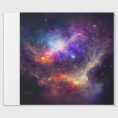 かわいい宇宙惑星 ラッピングペーパー (フラット)