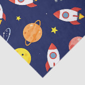 かわいい宇宙探検家の子供向けパターン 薄葉紙 (詳細)