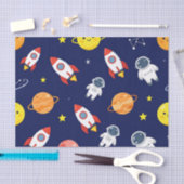 かわいい宇宙探検家の子供向けパターン 薄葉紙 (クラフト)