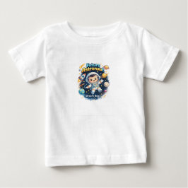かわいい宇宙探検家 未来の宇宙飛行士 ベビー服 ベビーTシャツ