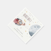 かわいい宇宙星空の惑星Any Age誕生日 スタンダードカクテルナプキン (角)