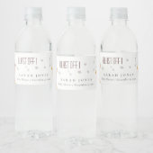 かわいい宇宙星空ロケット赤ちゃんシャワー ペットボトルラベル (ボトル)