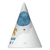 かわいい宇宙水彩惑星の最初の誕生日 パーティーハット (右)