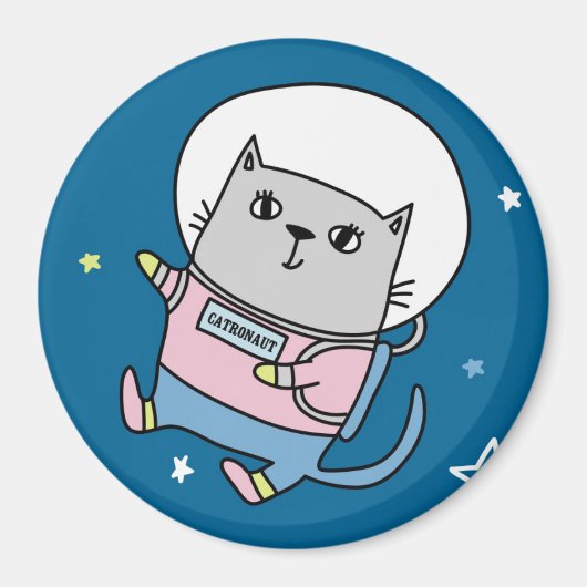 かわいい宇宙猫マグネット マグネット (正面)