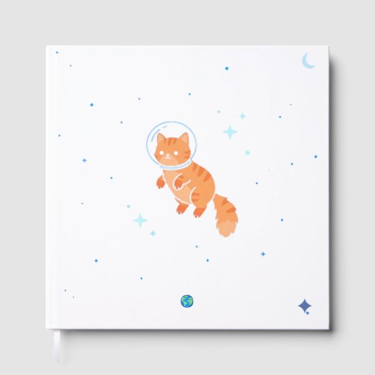 かわいい宇宙猫宇宙飛行士ゲストブック&思い出の記録 ゲストブック (正面)