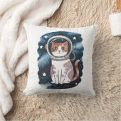 かわいい宇宙猫宇宙飛行士 クッション (ブランケット)