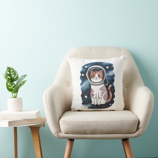 かわいい宇宙猫宇宙飛行士 クッション (椅子)