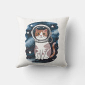 かわいい宇宙猫宇宙飛行士 クッション (裏面)