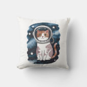 かわいい宇宙猫宇宙飛行士 クッション (正面)