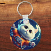 かわいい宇宙猫 キーホルダー (裏面)