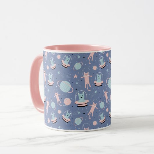 かわいい宇宙猫 マグカップ (正面左)