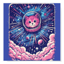 かわいい宇宙猫 メオストラナウトのポスター - 壁に飾る宇宙猫のアート