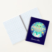 かわいい宇宙生物とうさぎ ノートブック (内部)