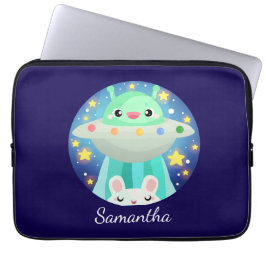 かわいい宇宙生物とうさぎ ラップトップスリーブ