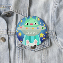 かわいい宇宙生物とうさぎ 缶バッジ