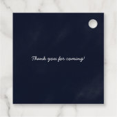 かわいい宇宙銀河系ベビーシャワー フェイバータグ (裏面)