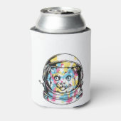 かわいい宇宙飛行士ねこ 缶クーラー (缶裏面)