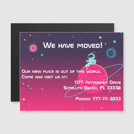 かわいい宇宙飛行士のイラストレーション (正面/裏面)