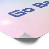 かわいい宇宙飛行士のロケット ポスター (角)