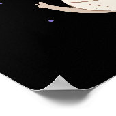 かわいい宇宙飛行士の動物が宇宙 ポスター (角)