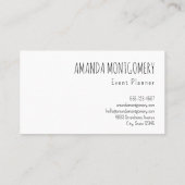 かわいい宇宙飛行士の動物が宇宙 名刺 (裏面)