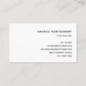 かわいい宇宙飛行士の動物が宇宙 名刺 (裏面)