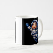かわいい宇宙飛行士の子供たち コーヒーマグカップ (正面右)