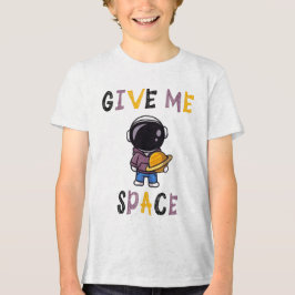 かわいい宇宙飛行士の子供用Tシャツ – ギミースペース トライブレンドTシャツ