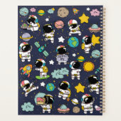 かわいい宇宙飛行士の宇宙 プランナー手帳 (裏面)