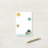 かわいい宇宙飛行士の宇宙 ポストイット (デスク上)