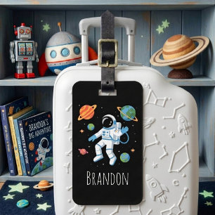 かわいい宇宙飛行士の少年たち ラゲッジタグ