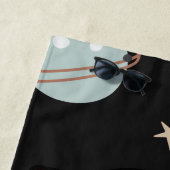 かわいい宇宙飛行士の猫の宇宙 ビーチタオル (インサイチュ)