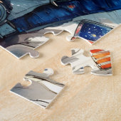 かわいい宇宙飛行士の猫 ジグソーパズル (側面)