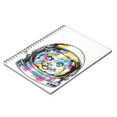 かわいい宇宙飛行士ネコ ノートブック (左側)