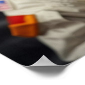 かわいい宇宙飛行士ハムスター ポスター (角)