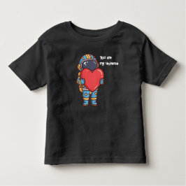 かわいい宇宙飛行士マイユニバースラブハート トドラーTシャツ